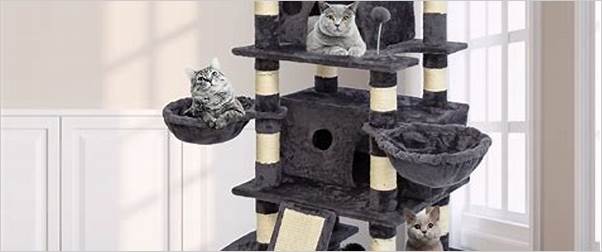 Multi-level cat tower for big cats