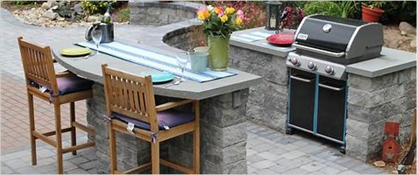 Outdoor kitchen grill designs