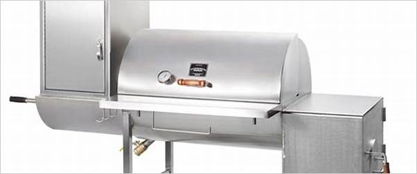 stainless steel smoker grill combo