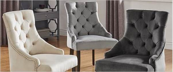 tufted dining chairs
